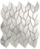 Мозаика Roma Gold Carrara Superiore Leaves Mosaico 25,9x30,9 керамика глянцевая, белый, серый 36977
