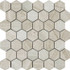 Мозаика Muare Каменная Q-Stones QS-Hex012-3f-48H/10 30,5x30,5, глянцевая
