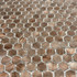 Мозаика Marble Mosaic Aluminium Hexagon Rose Gold алюминий 30х30 см чип 8х14 мм, золотой-oro-gold