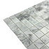 Мозаика Marble Mosaic Carrara white Pol камень 30х30 см полированная чип 23х23 мм, серый, белый