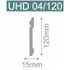 Напольный плинтус Solid UHD Polymer с креплением на клей 1 UHD 04/120, белый 14х120х2000 ударопрочный полистирол под покраску