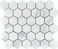 Мозаика Satuario Glacier 48 Hexagone mosaic 30.9х32.2 керамогранит Velsaa Mosaic полированная чип 48х48 мм, серый