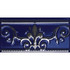 Бордюр Noblesse Cenefa Cobalto Silver 20x10 глянцевая