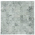 Мозаика Marble Mosaic Carrara white Pol камень 30х30 см полированная чип 23х23 мм, серый, белый