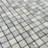 Мозаика Marble Mosaic Carrara Sivec Pol камень 30.5х30.5 см полированная чип 15х15 мм, серый, белый