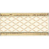 Бордюр Cenefa Delis Marfil Gold 20x10 глянцевый