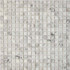 Мозаика из мрамора Bianco Carrara PIX236, чип 15х15 мм, сетка 300х300х4 мм полированная, серый