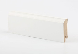 Напольный плинтус White Ламинатин эконом