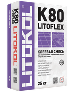 Litoflex K80 Премиум серый, 25 кг клей для керамогранита