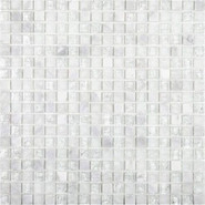 Мозаика BL8101 стекло 30x30 см глянцевая чип 15х15 мм, белый