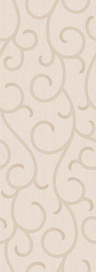 Настенная плитка Ricciolo Crema 25.1x70.9 глянцевая керамическая