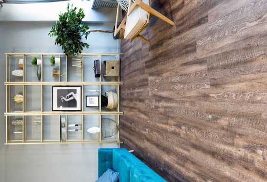 Кварцвиниловая плитка ЕСО5-7 Дуб Миндаль (ламинат)