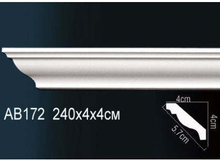 Перфект Карниз потолочный гладкий AB172