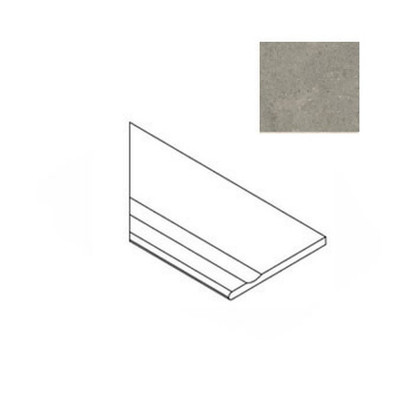 Ступень угловая Forte Dei Marmi Rock Lunar Grey Gradino Lineare Ang. Sx 120 30x120 керамогранит матовая Atlas Concorde 620040000223