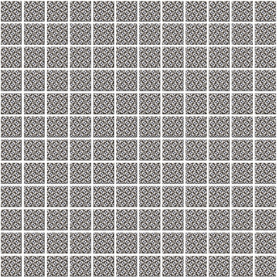 Мозаика 20108 Кастелло Орнамент Серый керамика 29.8х29.8 см Kerama Marazzi матовая чип 23х23 мм