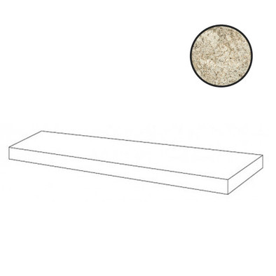 Ступень угловая Forte Dei Marmi Quark Brazilian Gold Scal. Ang. Dx 33x160 керамогранит матовая Atlas Concorde 620070002652