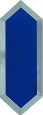 Декор СБ223 Maritima Eclipse Blue Silver Bisel  10х30 глянцевый керамический