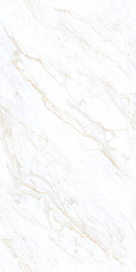 Керамогранит Beatrix White Glossy Golden Line 60x120 Infinity Ceramica полированный универсальная плитка