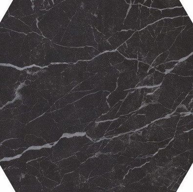 Керамогранит Casalgrande Padana СП546Р Плитка CP Marmoker Nero Creta Lucido Ottagono 59x59 , полированная