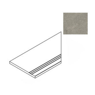 Ступень угловая Forte Dei Marmi Rock Lunar Grey Gradino Lineare Ang. Dx 30x60 керамогранит матовая Atlas Concorde 620040000213