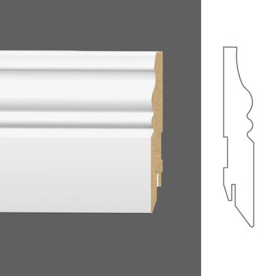 Плинтус Pure Faun 100х16x2400 Белый лак мдф