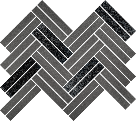 Мозаика Uniwersalna Mozaika Grys Paradyz Argentino керамогранит 29.2х25.3 см структурированная серый, черный 5900144098862