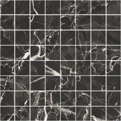 Мозаика Black and White Black 30х30 керамогранитная
