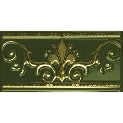 Бордюр Noblesse Cenefa Verde Botella 20x10 лянцевая