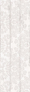 Настенная плитка 1064-0097 Шебби Шик декор белый 20х60 керамическая