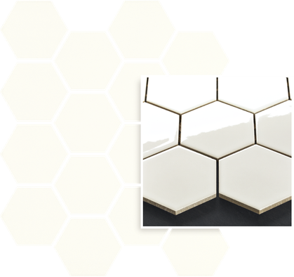 Мозаика Uniwersalna Mozaika Prasowana Bianco Paradyz Hexagon керамика 22х25.5 см гладкая белый 5900144091887