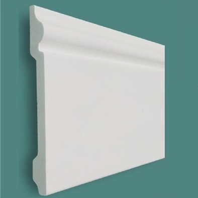 Напольный плинтус Solid UHD Polymer с креплением на клей 1 UHD 04/120, белый 14х120х2000 ударопрочный полистирол под покраску