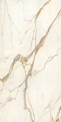 Керамогранит Calacatta Imperiale Bookmatch Silk - 6mm ST Plan Atlas Concorde 162х324 сатинированный универсальный A2YH
