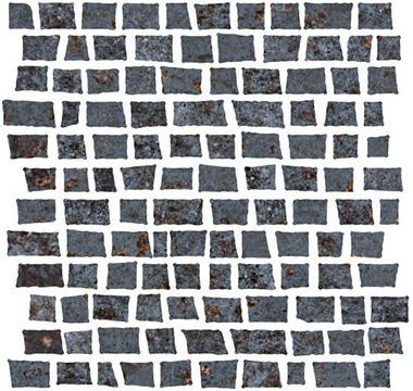 Мозаика Costruire Random Metallo Nero 30х30 керамогранитная