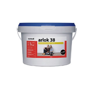 Клей Arlok 38 для напольной пвх-плитки акриловый 13 кг