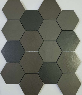 Мозаика СД092 Resina Октагон Black + Havana + Tobacco керамогранит 26х28.8 см Casalgrande Padana матовая чип 72х82 мм, коричневый, черный