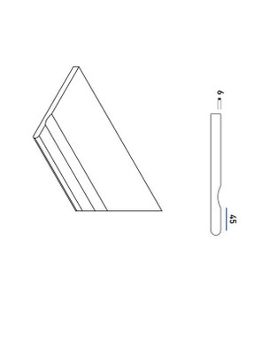 Блэк бортик 30x60 С Выемкой Закруглённый Правый Black Bor.30x60 Svasato Round Dx матовый