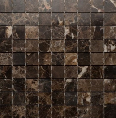 Мозаика Emperador Dark Pol. 30х30х7 мм каменная 30.5x30.5