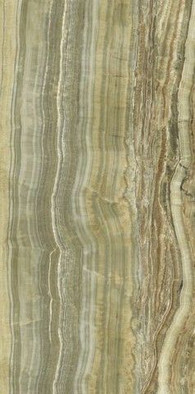 Керамогранит Ultra Onici Green Onyx Vein Cut Luc. Shiny 75х150 универсальный полированный