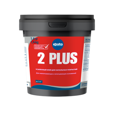 Универсальный клей Kesto 2 Plus для напольных покрытий, ведро 1.4 кг