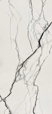 Керамогранит Black and White Marble Breach High-glo 6 mm 60x120 Ret Floor Gres полированный универсальная плитка 765596