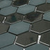 Мозаика Togama Sixties Khaki 6 стекло 33х29.8 см глянцевая/матовая чип 50х44 мм, черный