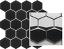 Мозаика Uniwersalna Mozaika Prasowana Nero Paradyz Hexagon керамика 22х25.5 см гладкая черный 5900144091917