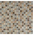 Мозаика BL8231 стекло+камень 30x30 см глянцевая чип 15x15 мм, коричневый