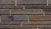 Настенная плитка Рядовой элемент Кирпич Новая Англия 30.26.14.Р(70), шов 10, Графитовый 7х40 Феодал матовая 00000040350