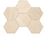 Мозаика GB01 Hexagon 25x28,5 керамогранит матовая, бежевый