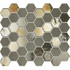 Мозаика Togama Sixties Taupe 6 стекло 33х29.8 см глянцевая/матовая чип 50х44 мм, черный