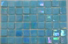 Мозаика Taurus-Lux-41 прокрашенная в массе стекло 32.7х32.7 см перламутровая чип 15х15 мм, голубой