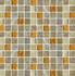 Мозаика Orion-10 стекло+мрамор+камень 30х30 см глянцевая, матовая чип 23х23 мм, бежевый, золотой