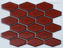 Мозаика R-310 керамика 26.8х29.4 см глянцевая чип 60х95 мм, коричневый