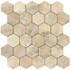 Мозаика Aix Blanc Honeycomb Tumbled (A0UA) 30x31 Неглазурованный керамогранит
